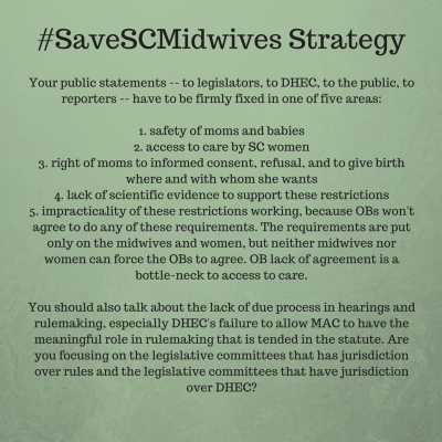 #SaveSCMidwives
